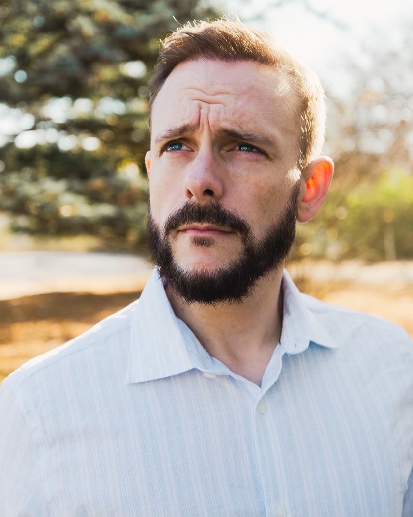 Ian Steven, photographed outdoors in Madison